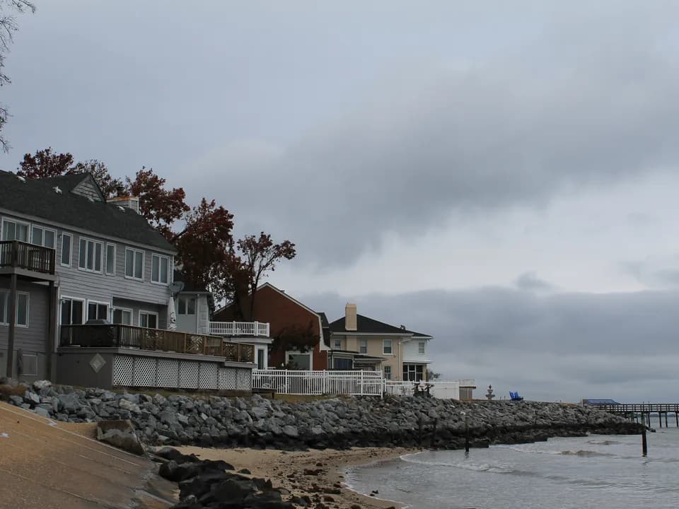 Waterfront neighborhood in Hampton Virginia