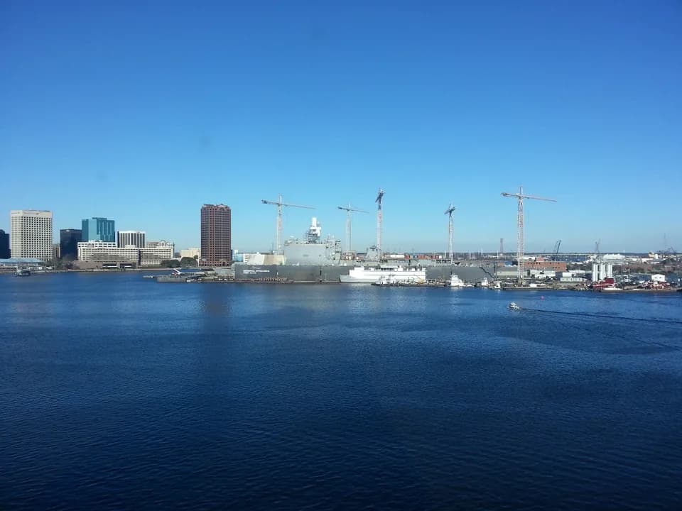 Portsmouth Virginia waterfront view